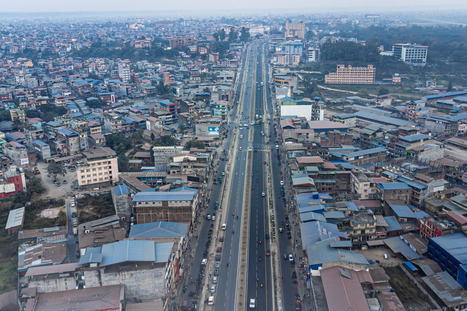 ६ किलोमिटर सडक ६ लेनको बनेपछि यस्तो देखियो भरतपुर [तस्बिरहरू]